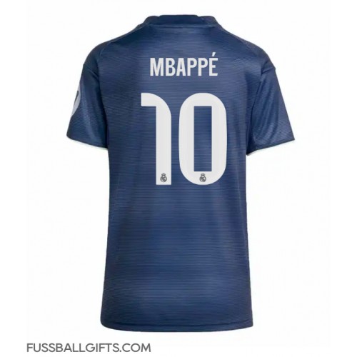 Real Madrid Kylian Mbappe #10 Fußballbekleidung Auswärtstrikot Damen 2025-26 Kurzarm